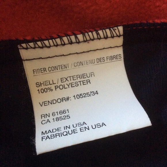 Vintage 90s The North Face Full Zip Rare Red/Black Fleece Jacket Sz S - Picture 13 of 13